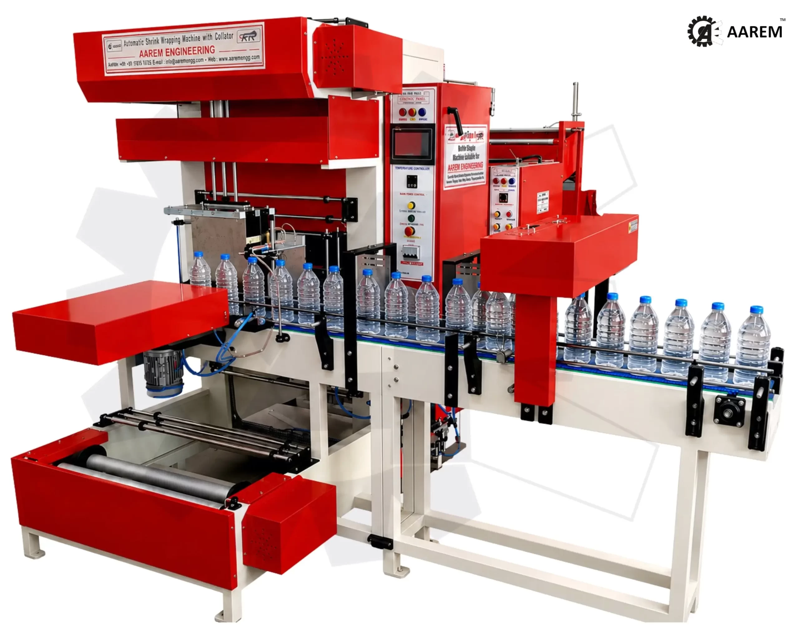 Automatic Web Sealer with Shrink Tunnel Machine for Bottles