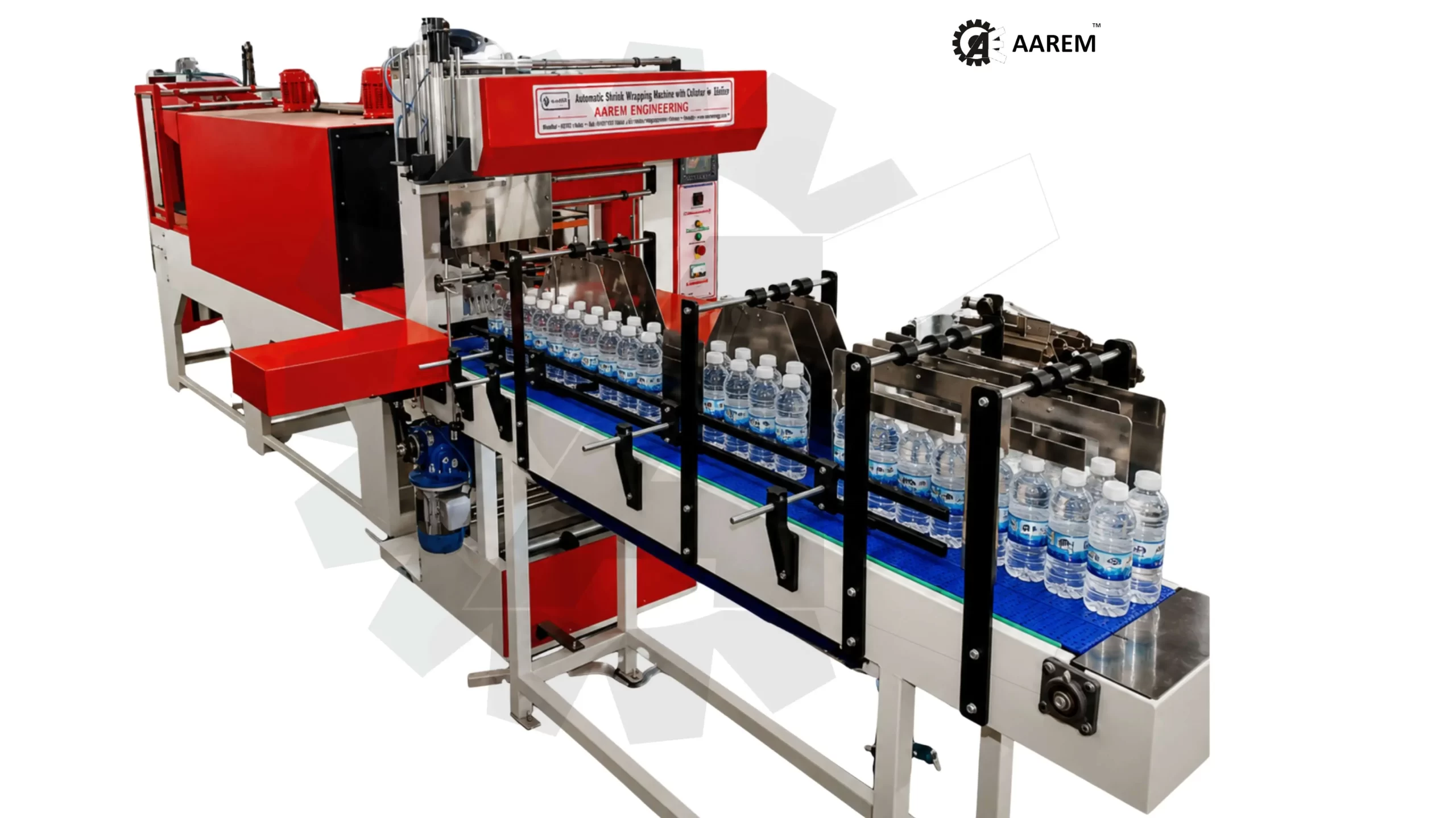 automatic web sealer with shrink tunnel machine by aarem engineering
