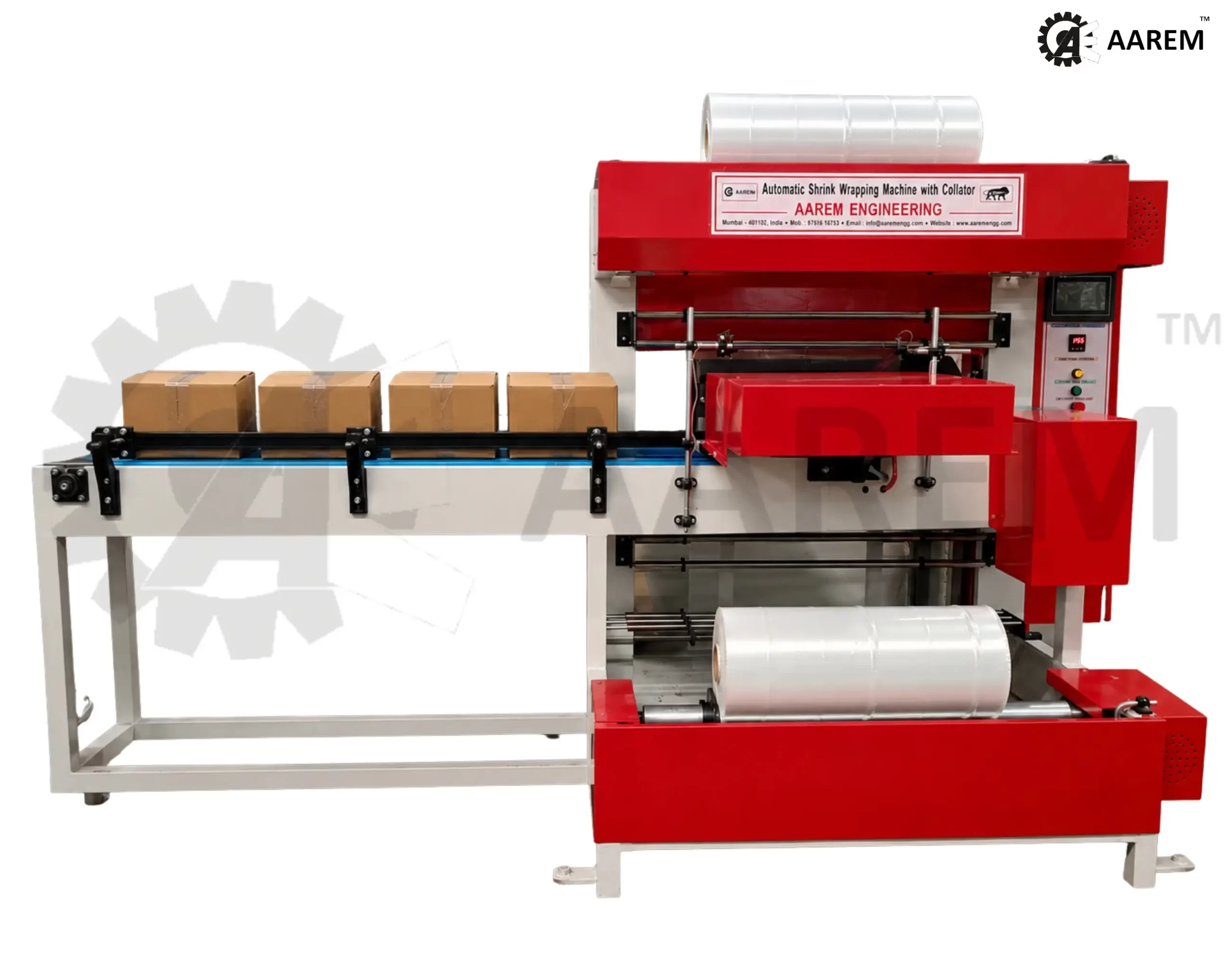 Automatic Web Sealer with Shrink Tunnel - Boxes