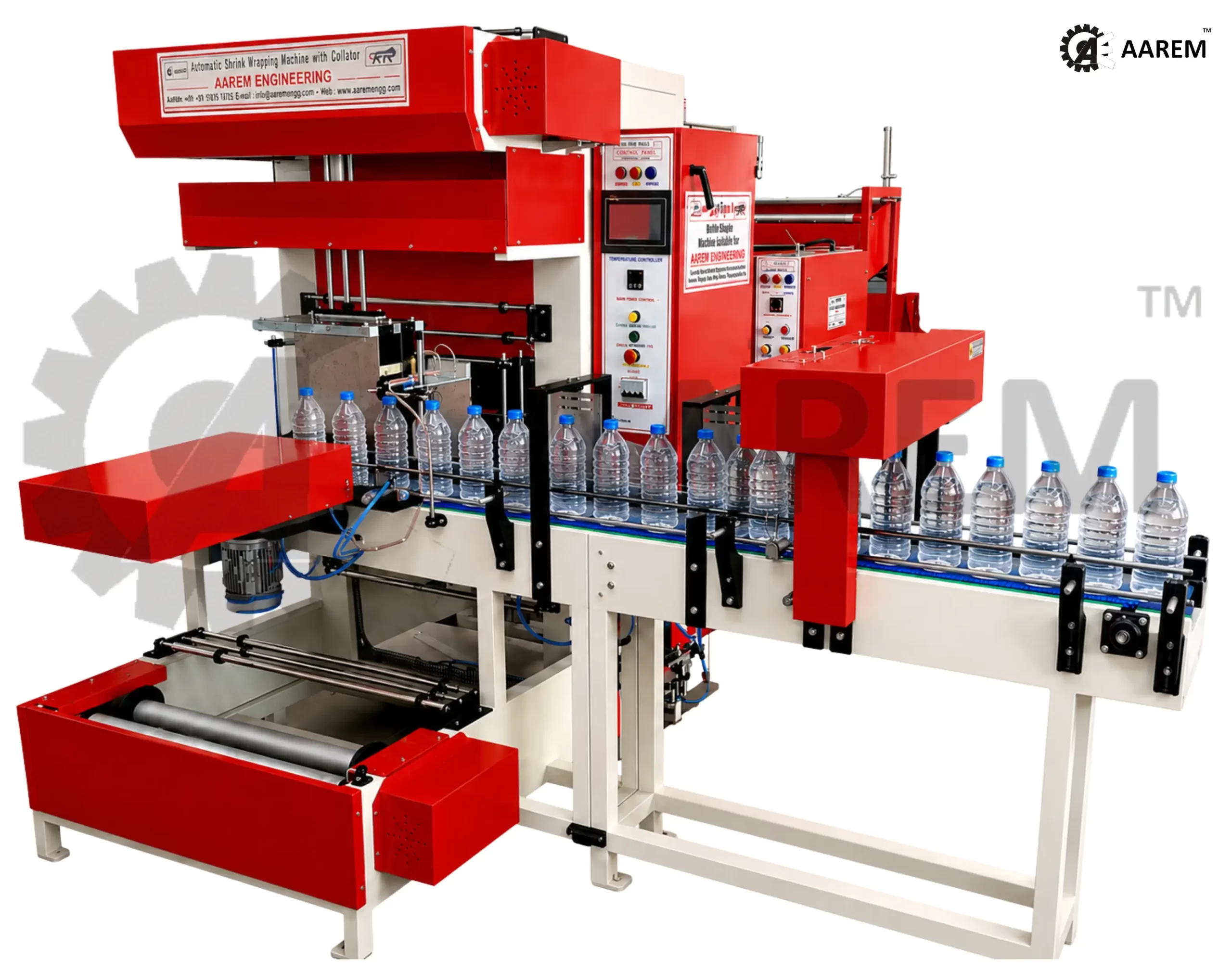 Automatic Web Sealer with Shrink Tunnel - Bottles